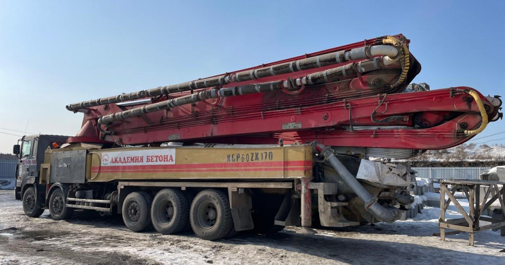 Аренда бетононасоса 60 метров длиной стрелы