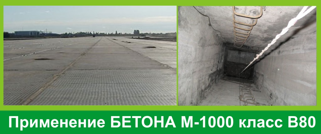 Купить бетон М1000 В80